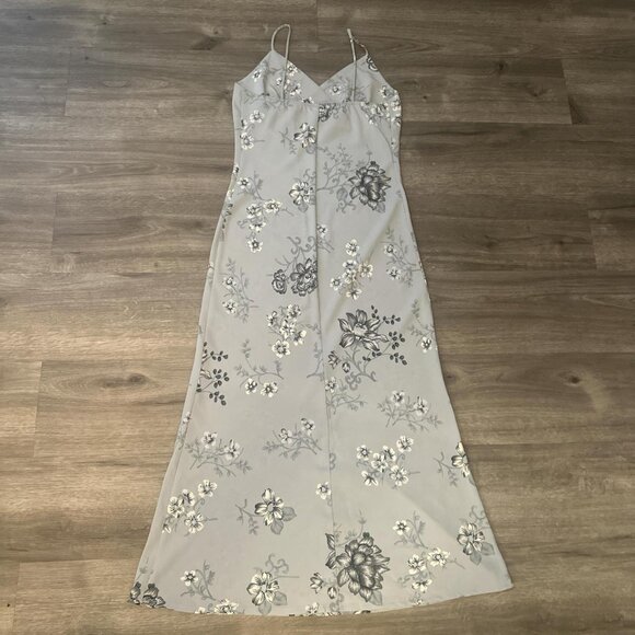 Women's Grey and Blue Dress - Picture 3 of 3